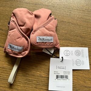 NWT 7AM Enfant Mittens - 6-12 months - Color: Rose Dawn (pink)